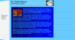 Desktop Screenshot of gisela-nauck.de